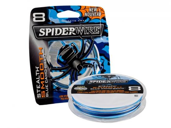 Šňůrka Spiderwire Smooth 8 Blue Camo 0,06mm/150m
